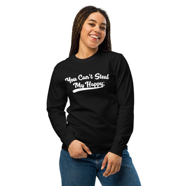 Unisex Comfort Colors Long Sleeve You Can't Steal My Happy Shirt - Image 3