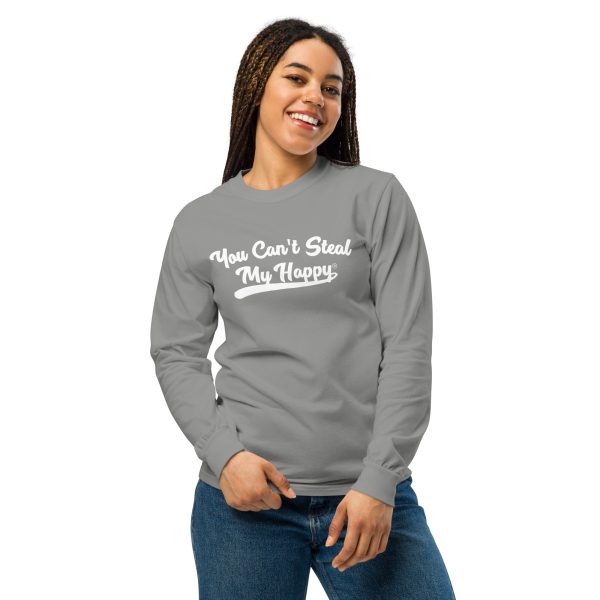 Unisex Comfort Colors Long Sleeve You Can't Steal My Happy Shirt - Image 9